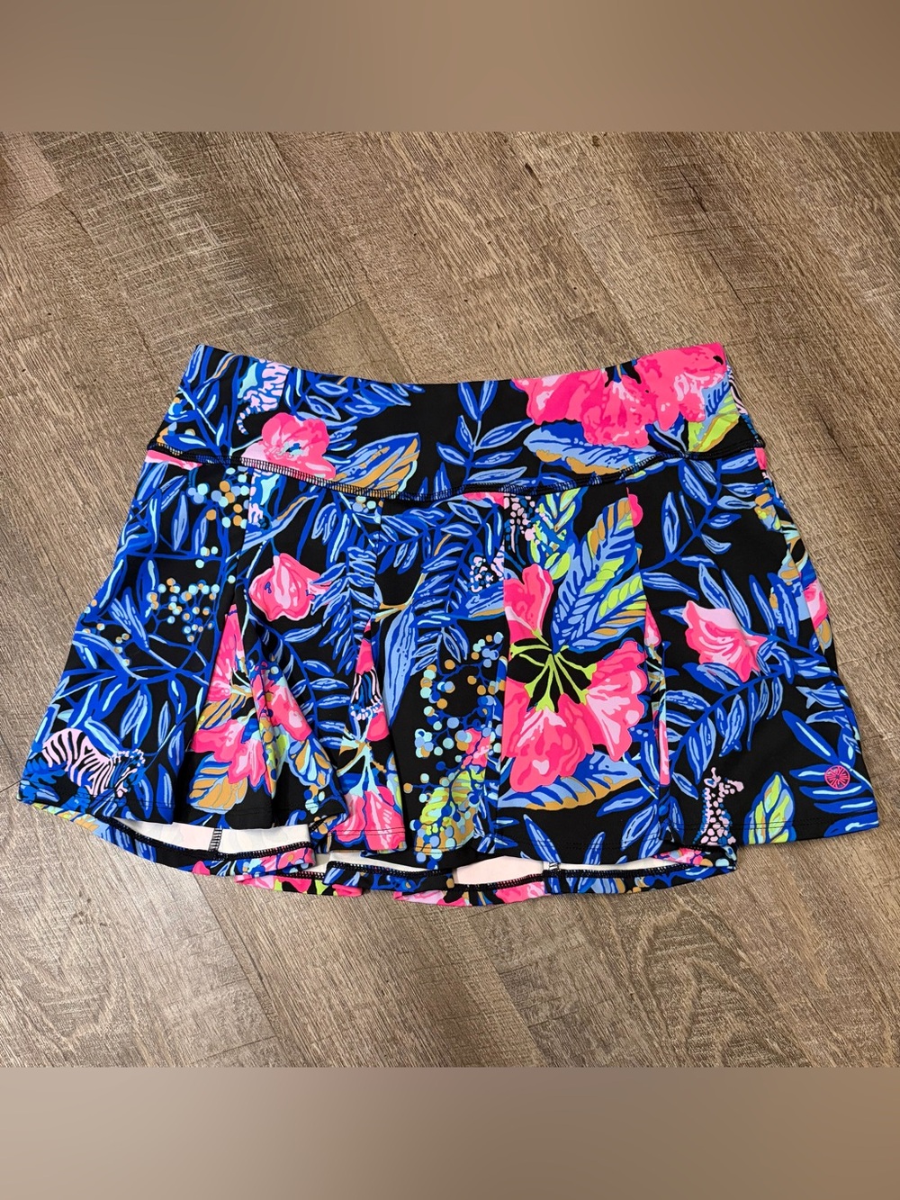 Lilly Pulitzer Luxletic M Floral Tennis Golf Skort Built In Shorts NWOT